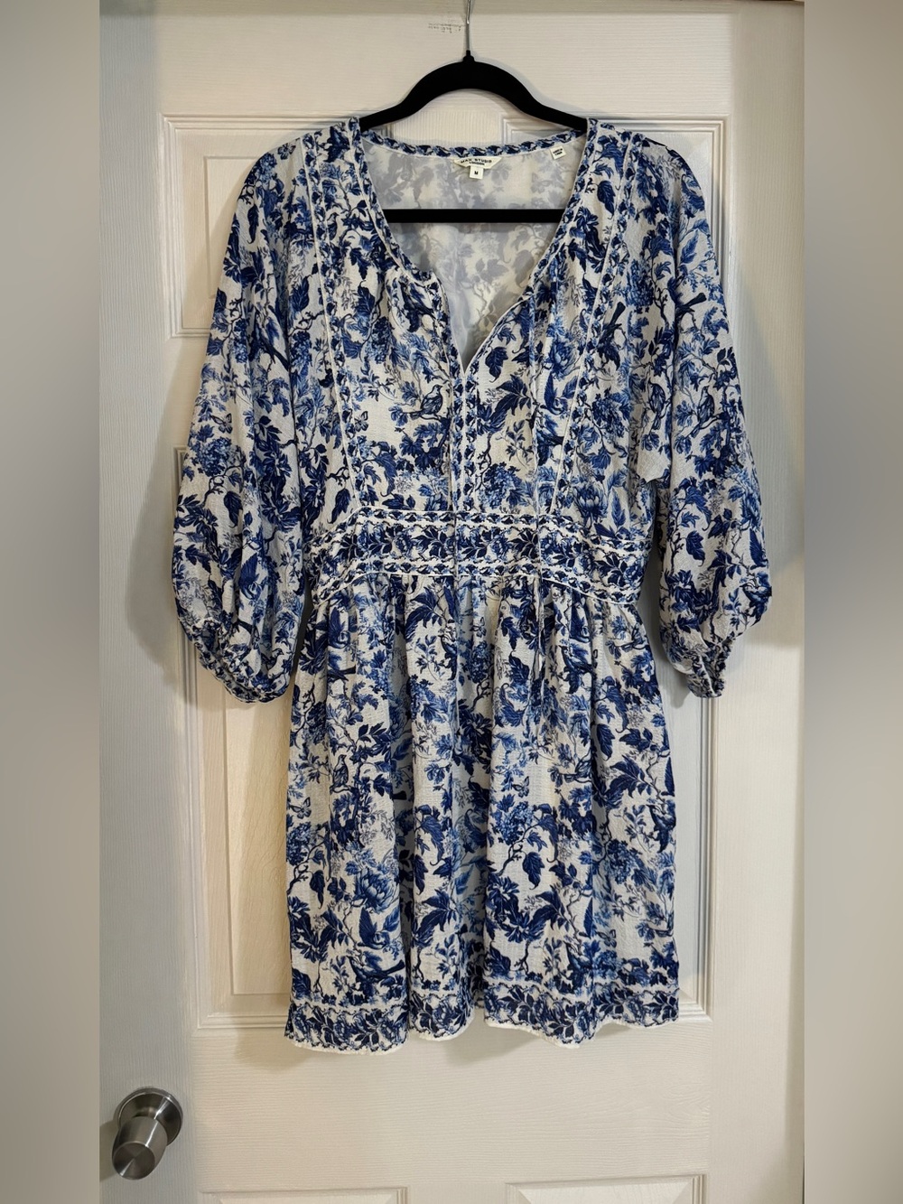 Long-Sleeve Peasant Dress